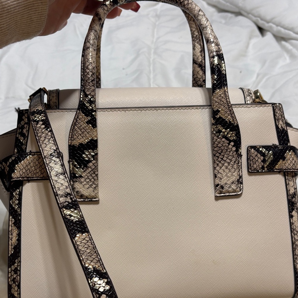 Michael Kors Cream and Black Satchel - Picture 4 of 5